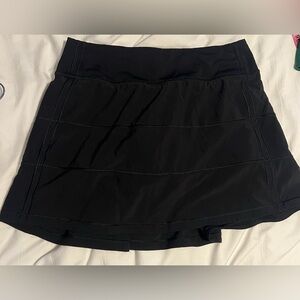 Lululemon: Black - Pace Rival Mid-Rise Skirt - Long
